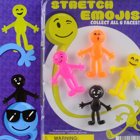 Stretch Emojis Vending Capsules (2-inch) 250 ct