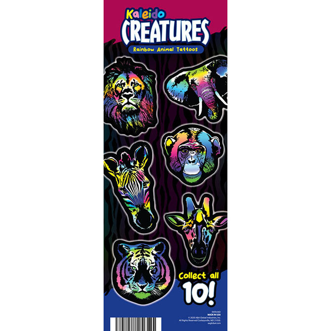 Tie Dye Animal Vending Tattoos