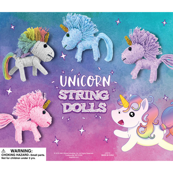 Unicorn String Dolls Vending Capsules (2-inch)