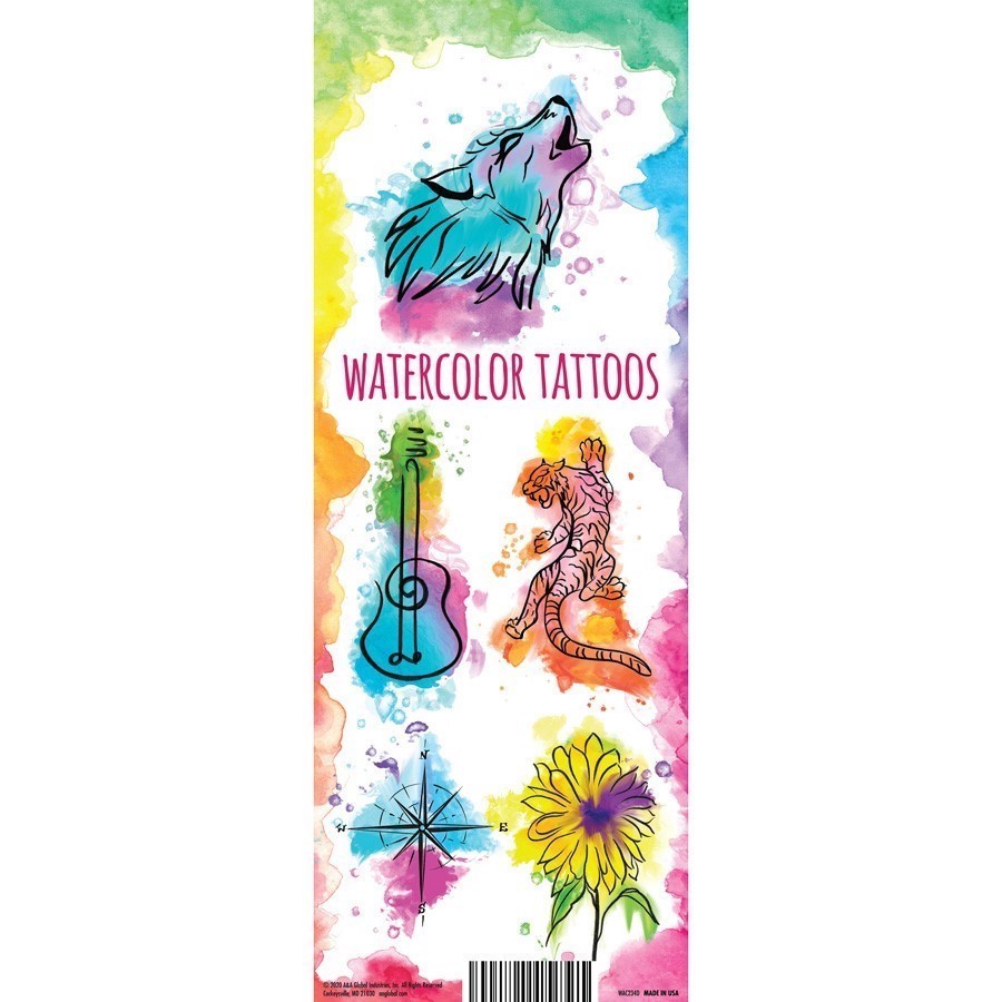 Watercolor Tattoos Series #2 Vending Tattoos (300 ct)