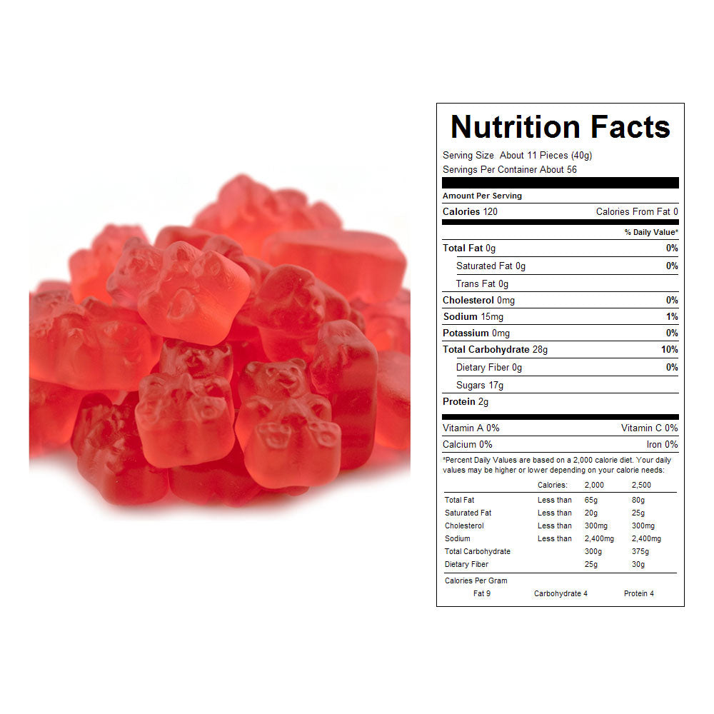 Watermelon Gummy Bears Bulk Candy 20 lbs