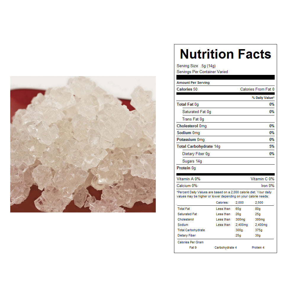 White Rock Candy On A String Bulk Candy 5 lbs