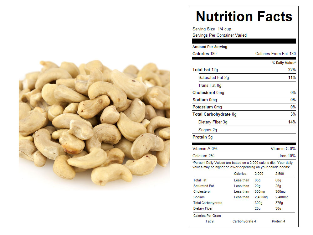 Whole Raw Bulk Cashews