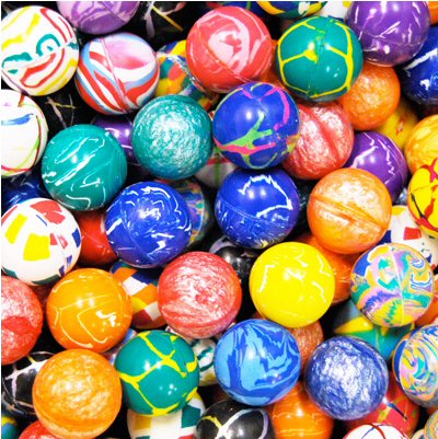 little rubber balls