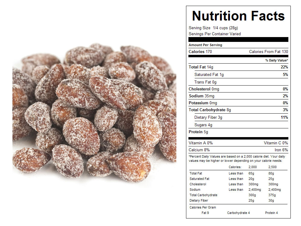 34 Nutrition Label For Almonds Labels Design Ideas 2020