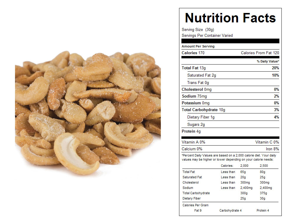 Roasted Cashew Nuts Nutrition Facts Besto Blog