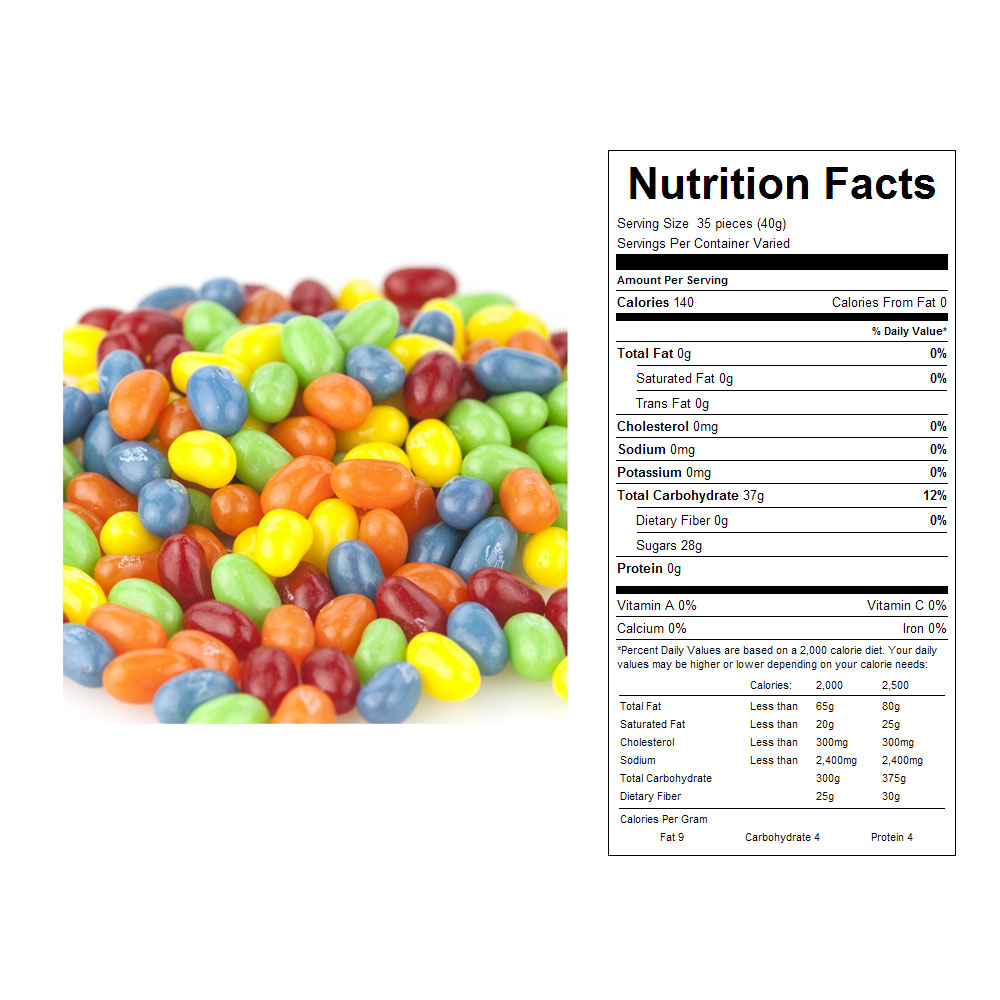 33 Jelly Belly Nutrition Label Label Design Ideas 2020