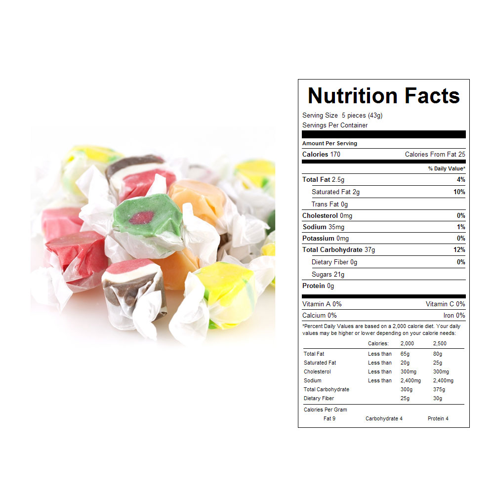 Buy Assorted Salt Water Taffy Bulk Candy (23 lbs) Vending Machine