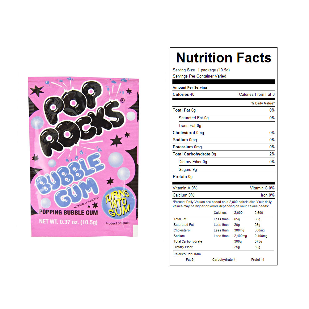Buy bubble gum pop rocks bulk candy 24 ct vending machine supplies