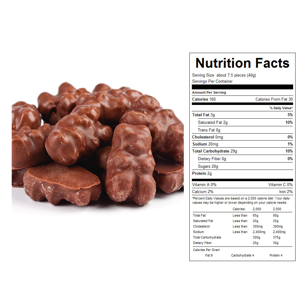 Buy Chocolate Covered Gummy Bears Bulk Candy (9 lbs) Vending Machine Supplies For Sale