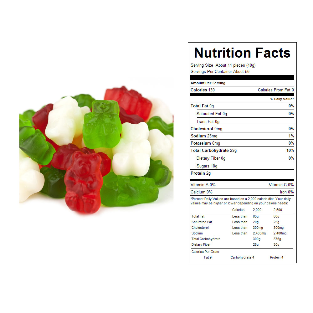 Buy Festive Gummy Bears Bulk Candy (20 lbs) Vending Machine Supplies For Sale