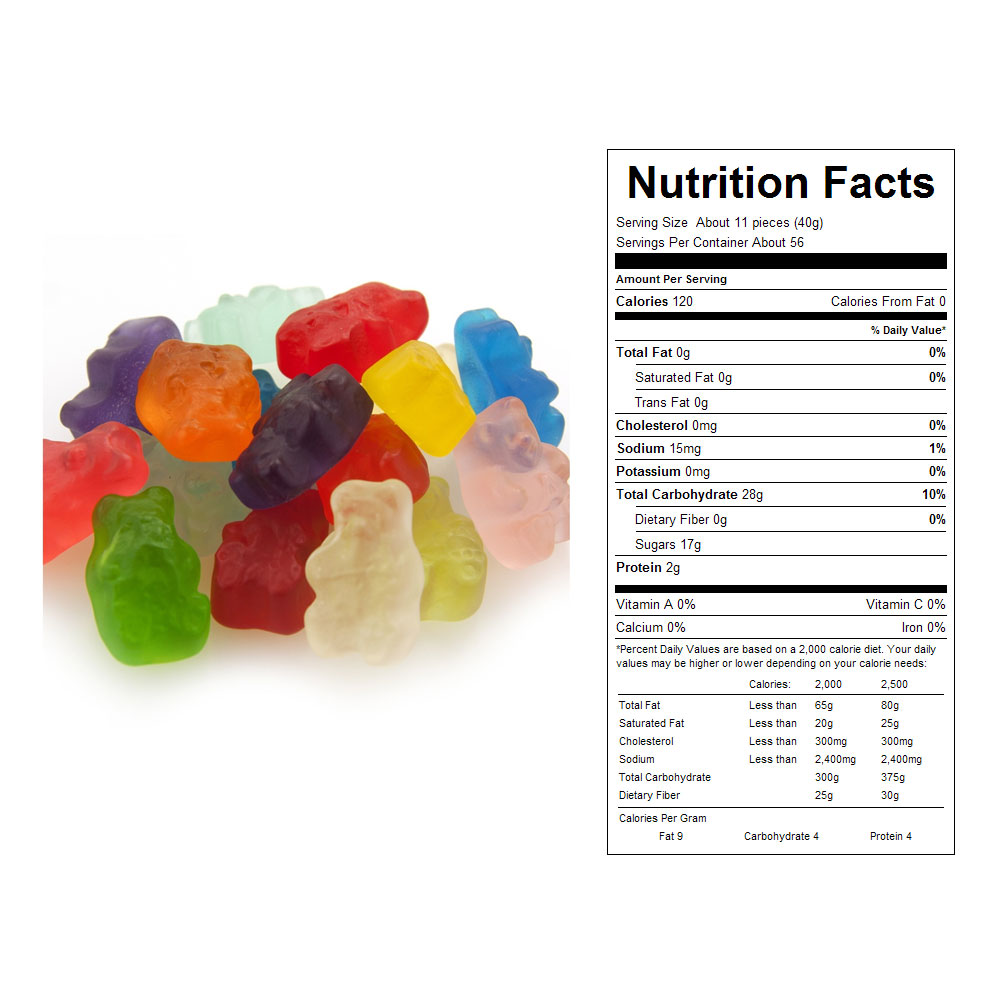 Buy Gummy Bear Fusion Bulk Candy (20 lbs) Vending Machine Supplies