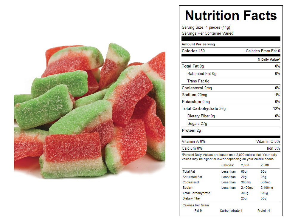 Buy Watermelon Slices Bulk Gummy Candy (4 lbs) Vending Machine Supplies For Sale