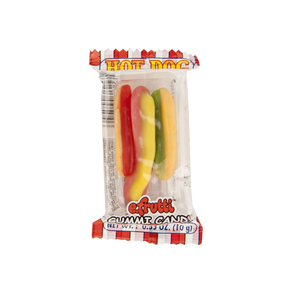 Buy Gummy Hot Dogs Bulk Candy (60 ct) Vending Machine Supplies For Sale