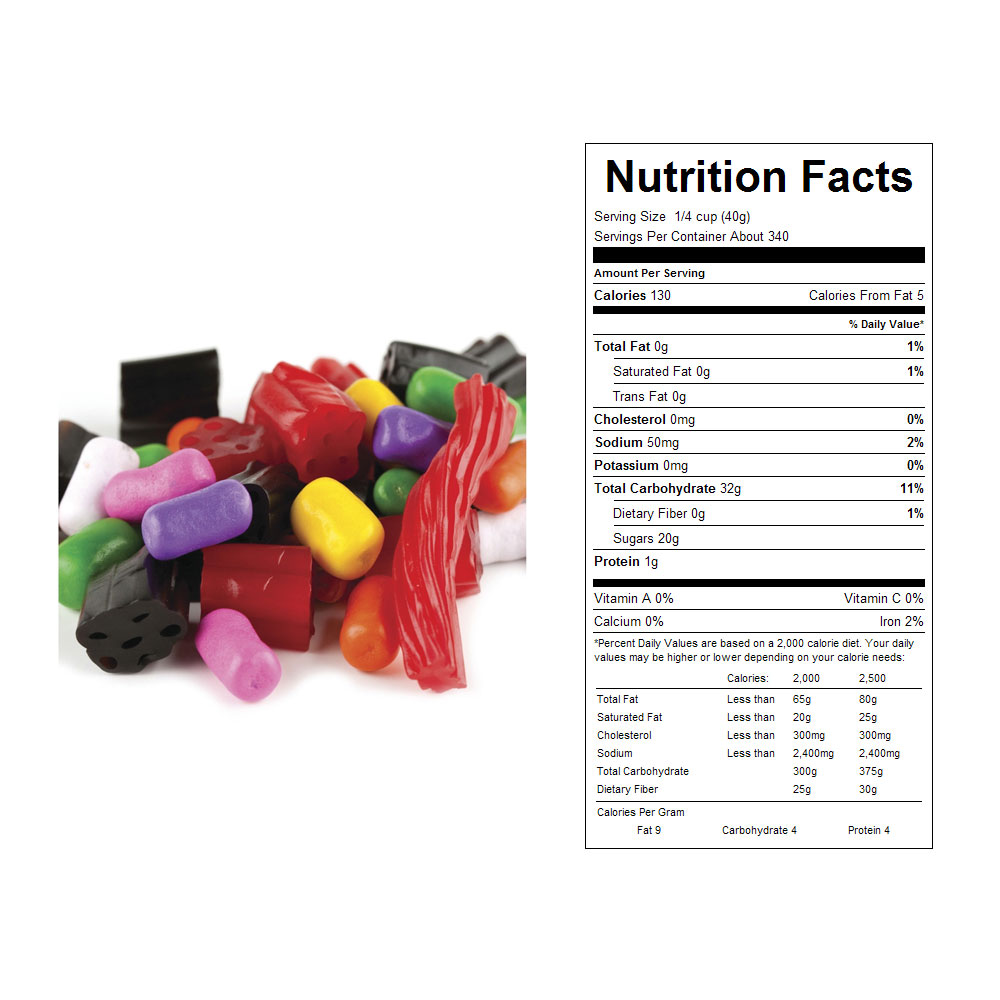 Buy Licorice Mix Bulk Candy (30 lbs) Vending Machine Supplies For Sale