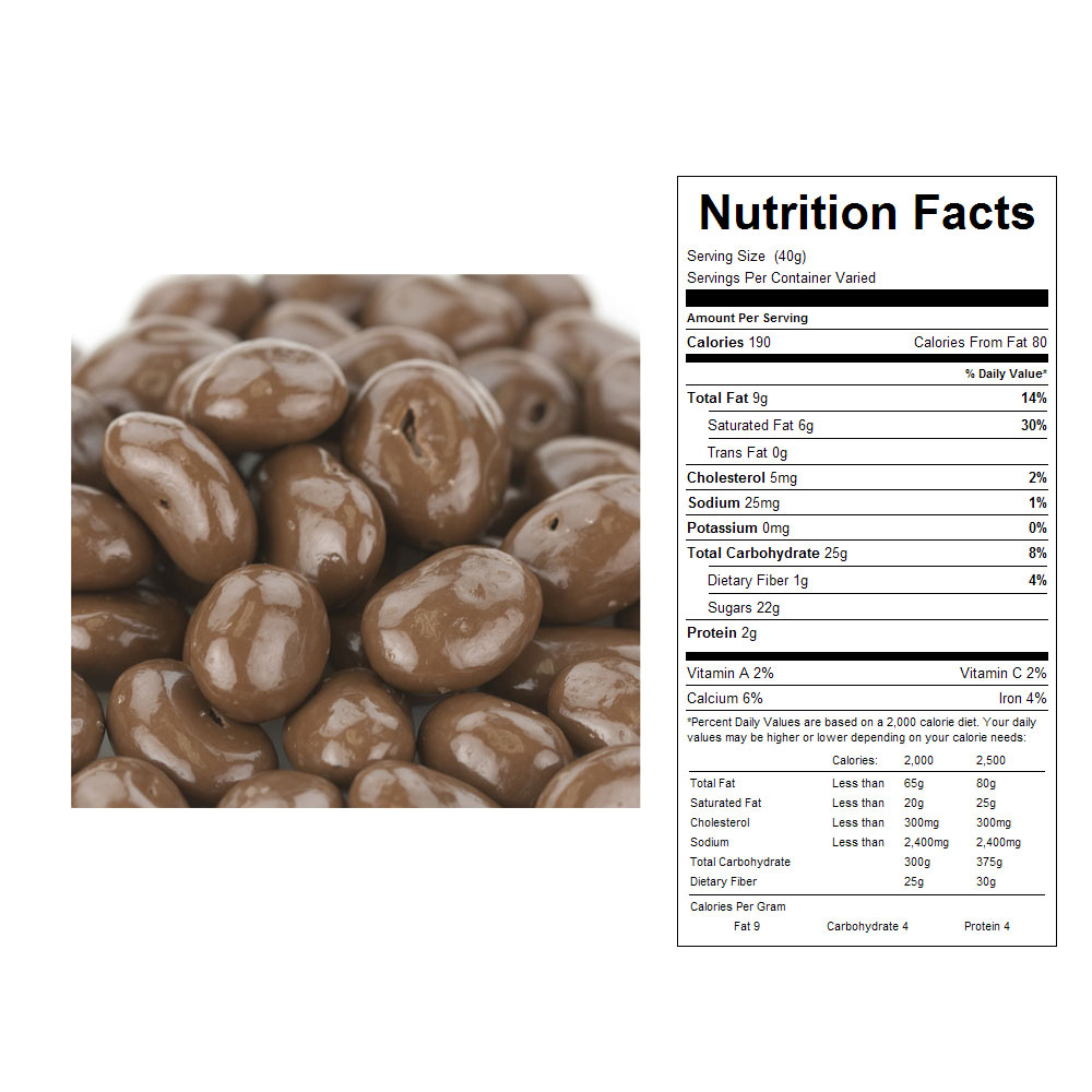 Buy Milk Chocolate Covered Raisins Bulk Candy (25 lbs) Vending Machine Supplies For Sale