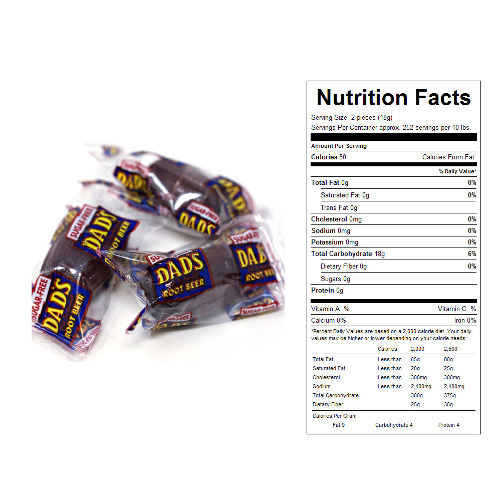 Buy Sugar Free, Dad's Root Beer Barrels Bulk Candy (10 lbs) - Vending