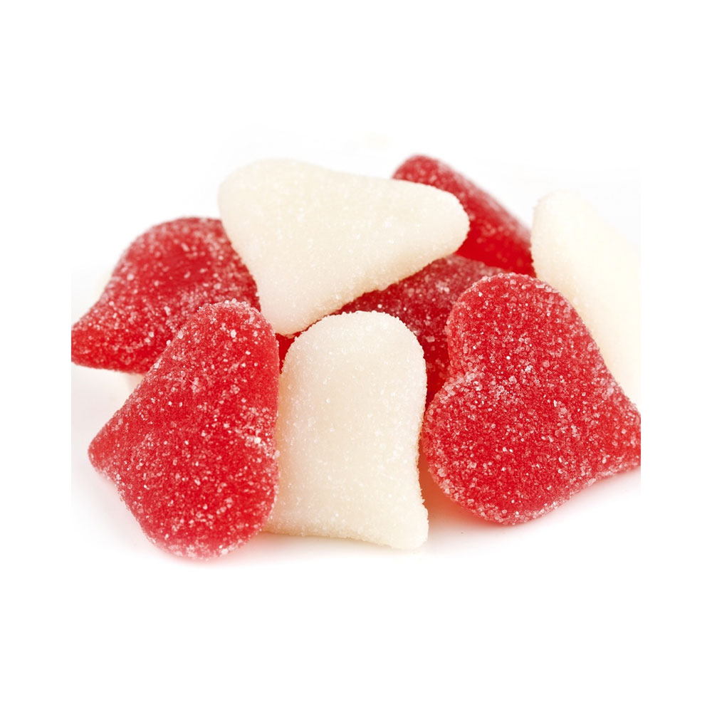 Buy Sugar Coated Valentine Hearts Gummy Bulk Candy (18 lbs) Vending