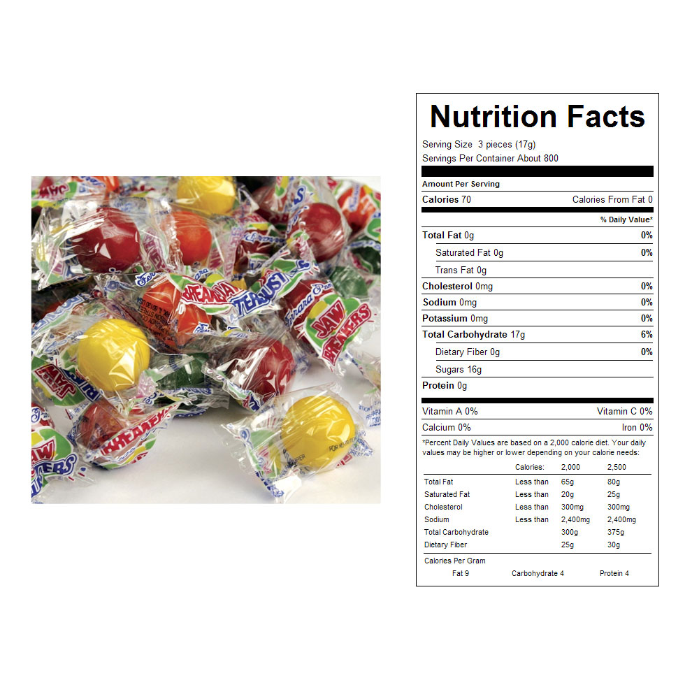 Buy Wrapped Assorted Jawbreakers Bulk Candy (30 lbs) Vending Machine