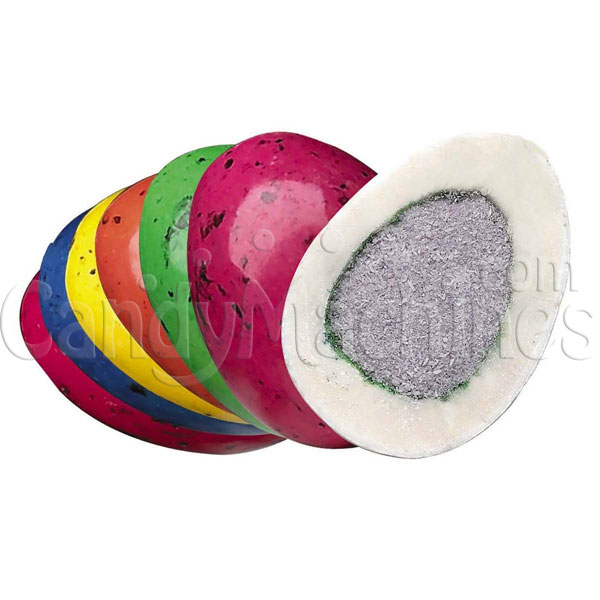 Buy Mega Sour Powder Filled Bubble Gum Eggs Vending Machine Supplies