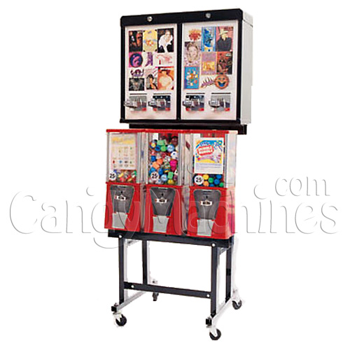 6 Way Vending Machine Combo Sticker and Tattoo Vending Machines Toy