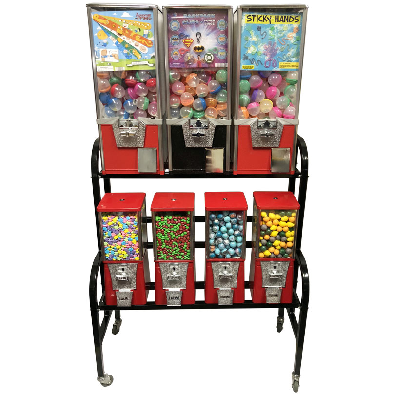 Buy Eagle 7 Unit Toy Bulk Vending Rack Vending Machine Supplies For Sale
