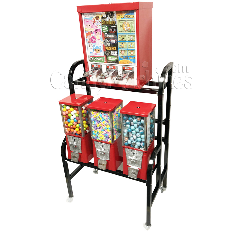 Buy Eagle Sticker and Tattoo 4 Unit Bulk Vending Rack Vending Machine