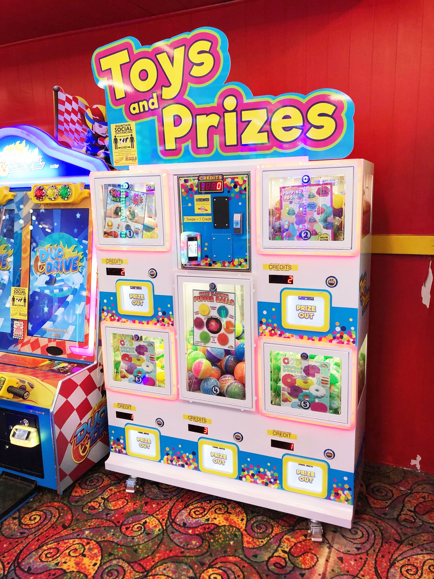 Electronic Toy Capsule Vending Machine Electric Bulk Vending Machines