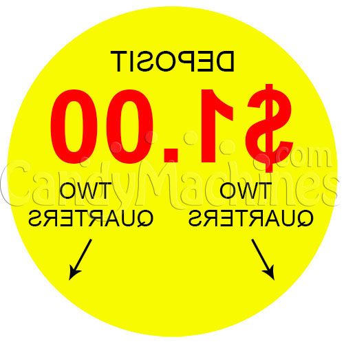 Buy 1.00 Vending Machine Decal (Inside) Vending Machine Supplies For