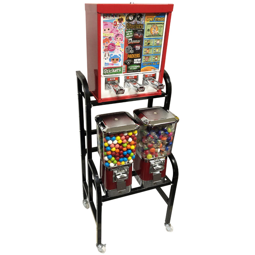 Buy ProVend 4 Unit Sticker and Tattoo Bulk Vending Rack Vending