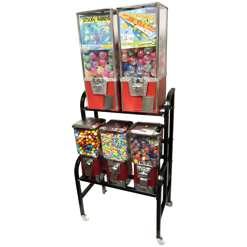 Buy ProVend 5 Unit Toy and Candy Combo Vending Rack Vending Machine