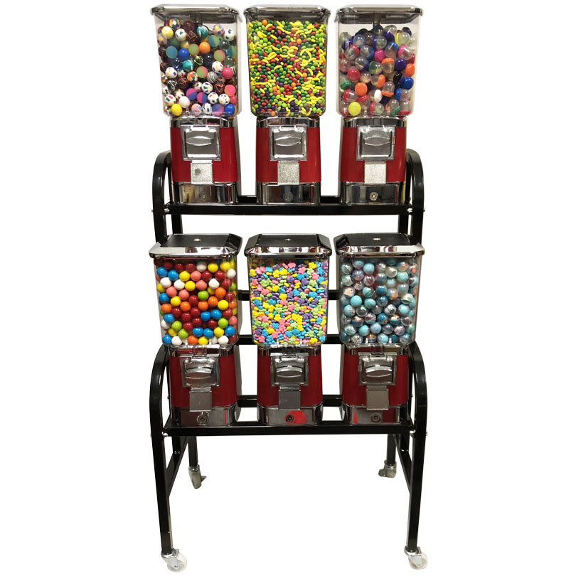 Buy ProVend 6 Unit Gumball and Candy Bulk Vending Rack Vending