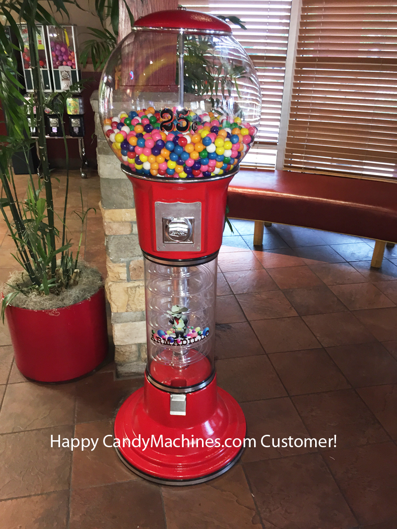 5ft. Tough Textured Spiral Gumball Machine
