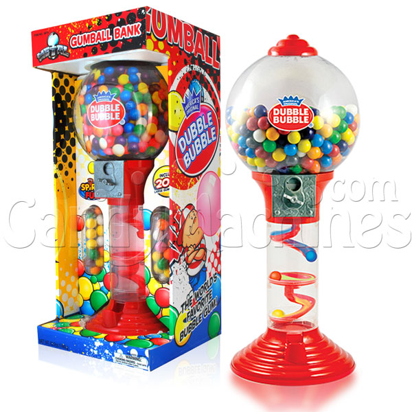 Double Bubble 24 Inch Metal Spiral Gumball Bank  Double 