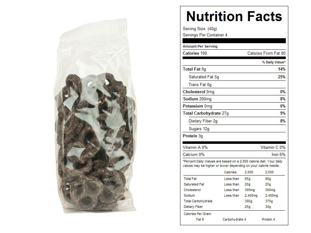 Buy Dark Chocolate Covered Pretzels Prepackaged (4.5 lbs) Vending
