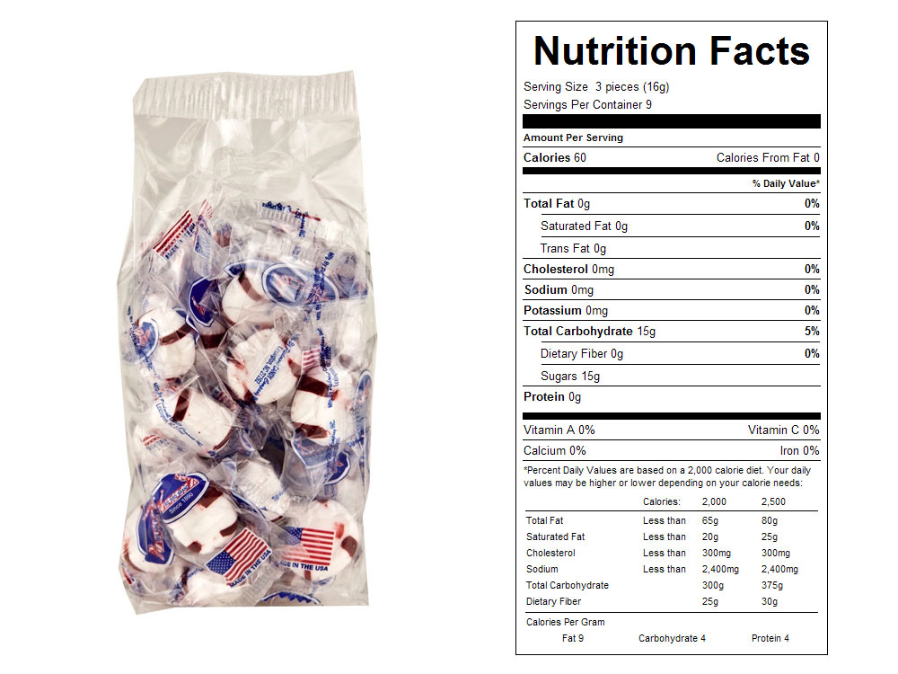 Buy Wrapped Mint Puffs Prepackaged Candy (3 lbs) Vending Machine