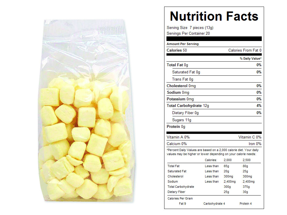 Buy Yellow Butter Mints Prepackaged Candy (6 lbs) Vending Machine