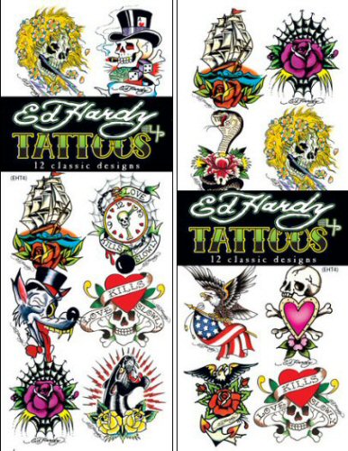 Buy Ed Hardy Celebrity 4 Temporary Vending Tattoos Vending