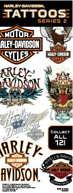 Buy Harley Davidson Temporary Vending Tattoos - Vending