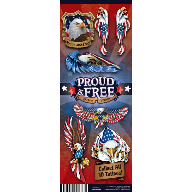 Buy USA Pride Vending Tattoos - Vending Machine Supplies For Sale