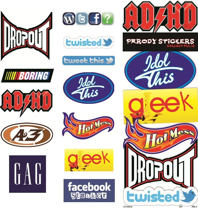 buy parody sticker series 2 vending stickers vending machine