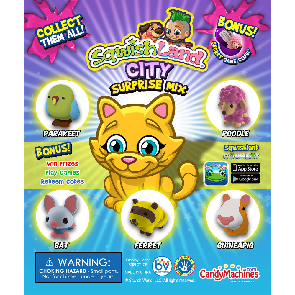 Buy Sqwishland City Vending Capsules Vending Machine Supplies For Sale