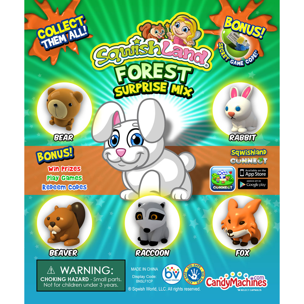 Buy Sqwishland Forest Vending Capsules Vending Machine Supplies For Sale