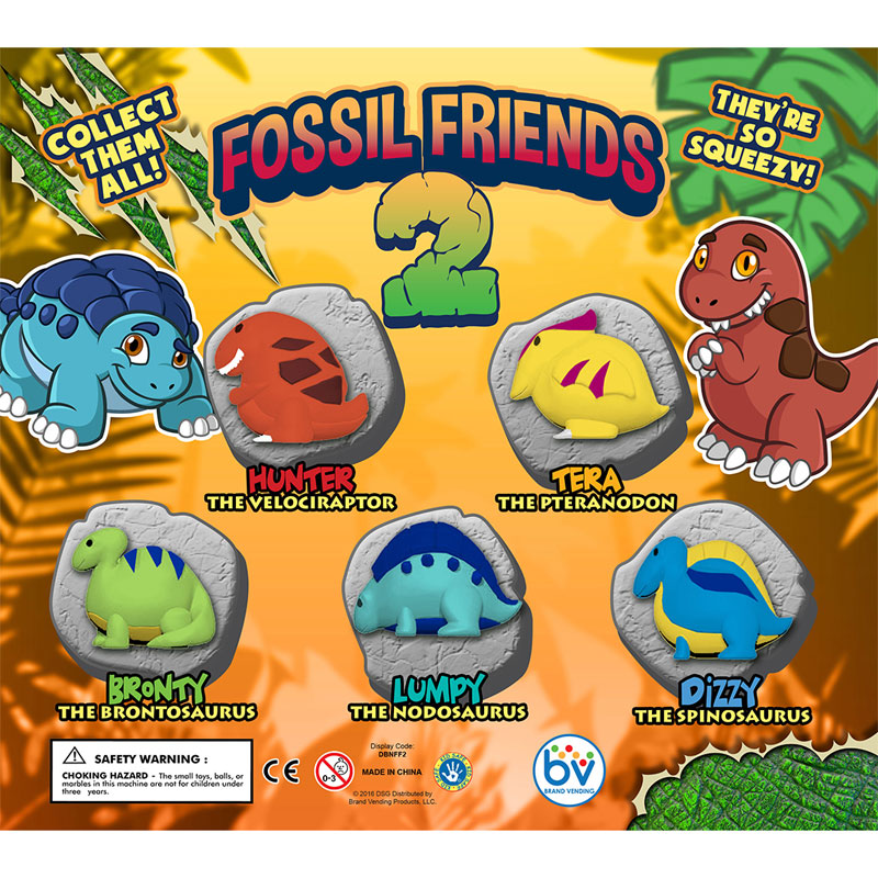 ORB Arcade Capsules Fossil Friends 48 Capsules Display