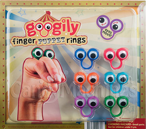 googly eye finger puppet rings