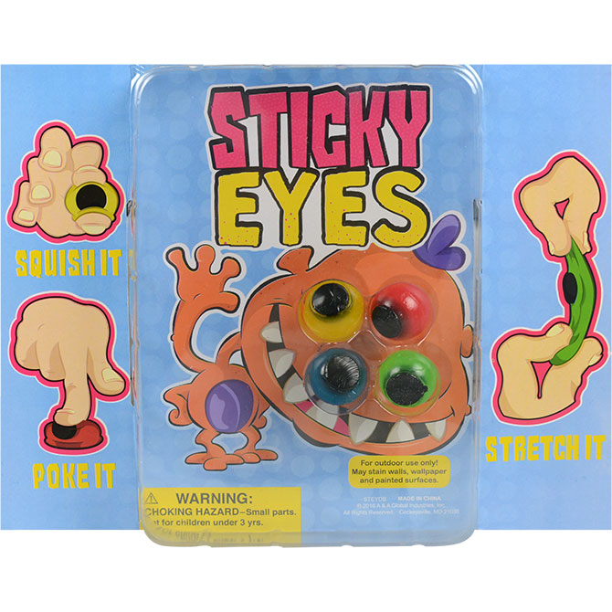 sticky eyeball toy