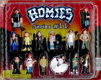 Hey Homies complete set of 8 Homies Big Heads figures in vending display 