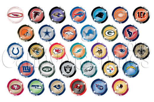 NFL Football 45mm Vending Bouncy Balls