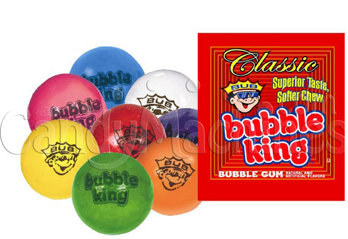 Bubble King Soft Chew Gumballs w/ Logo - Click Here To Buy!