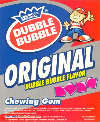 Dubble Bubble Original 1928 Gum Tabs